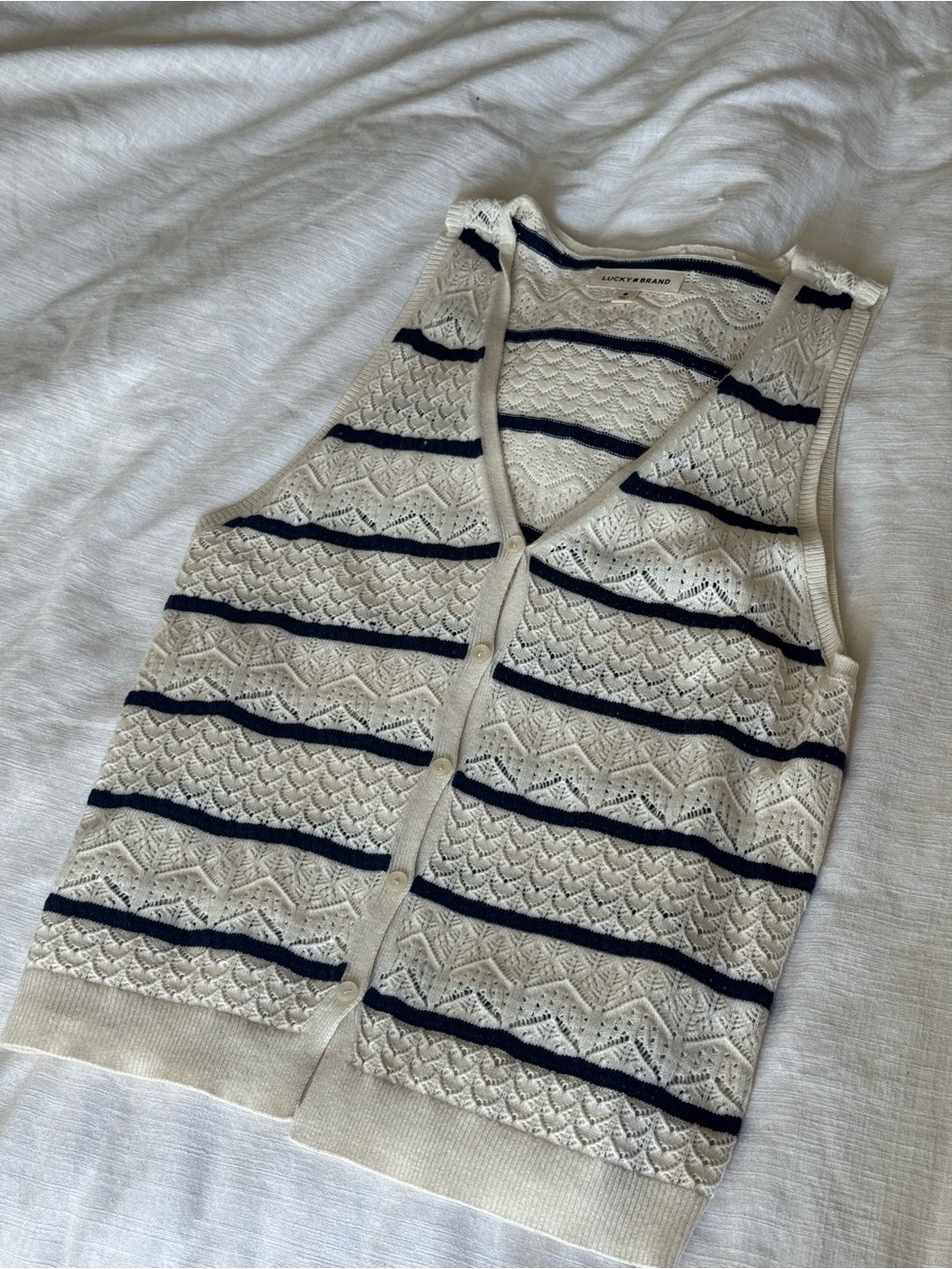 Knit button up sleeves top